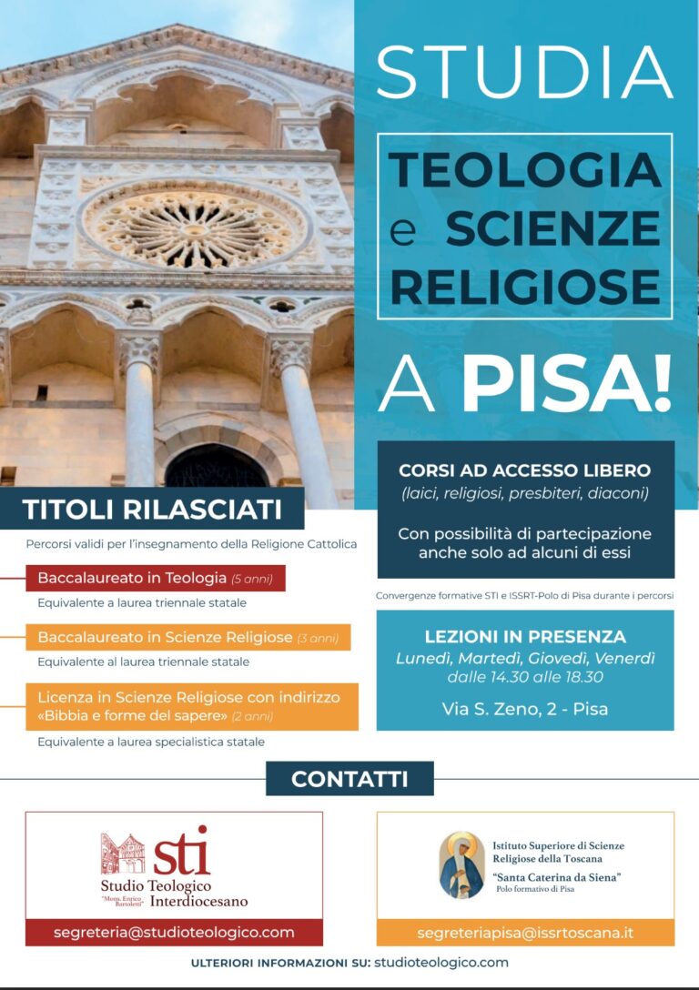 Locandina STI/ISSRT Polo di Pisa