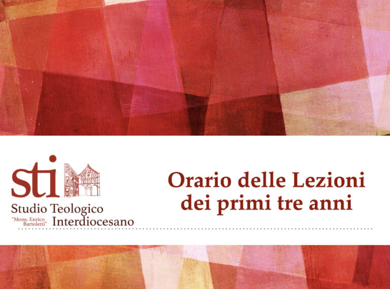 Orario delle lezioni dei primi tre anni
